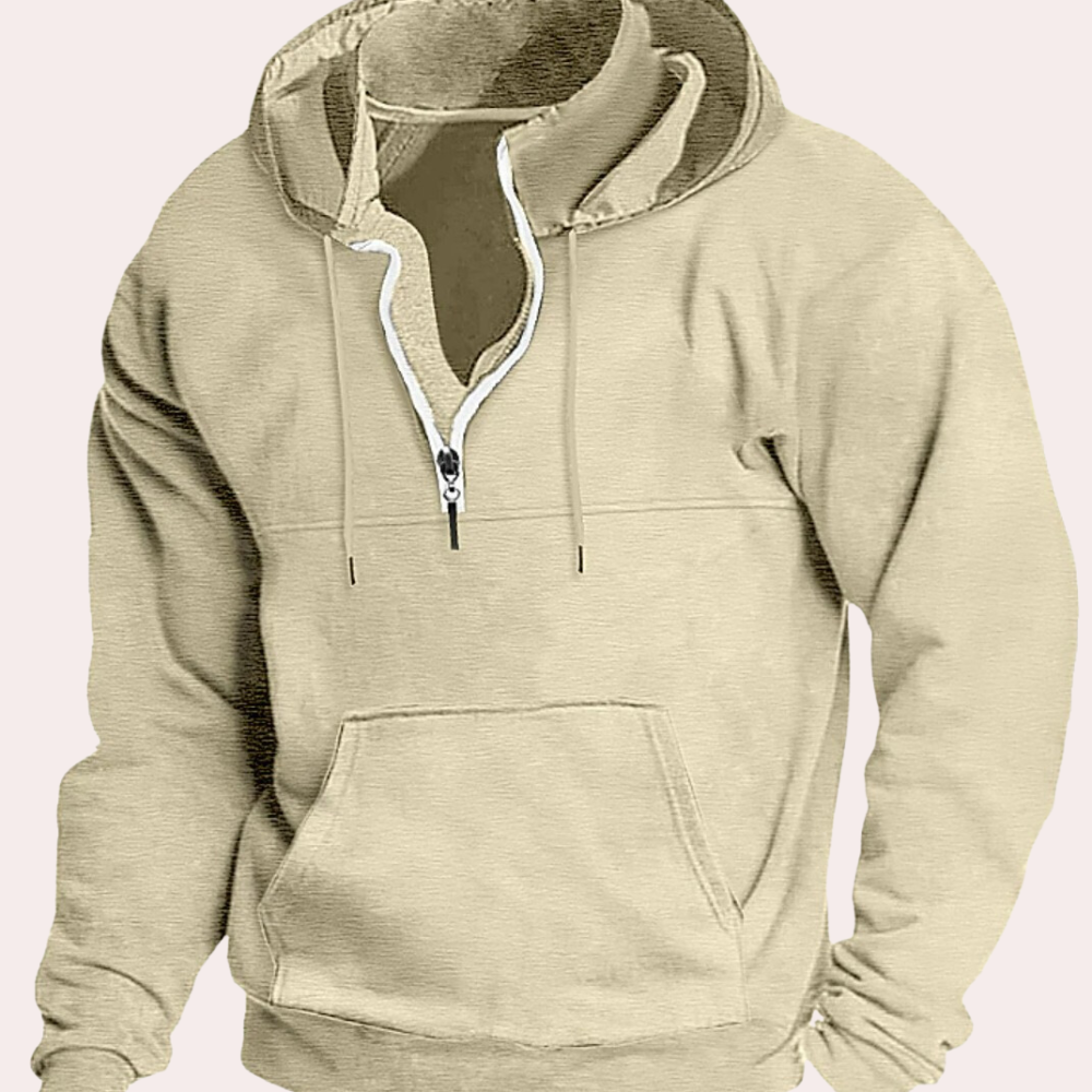 Men's Half-Zip Hoodie – Stylish Pullover Sweatshirt for Casual Wear